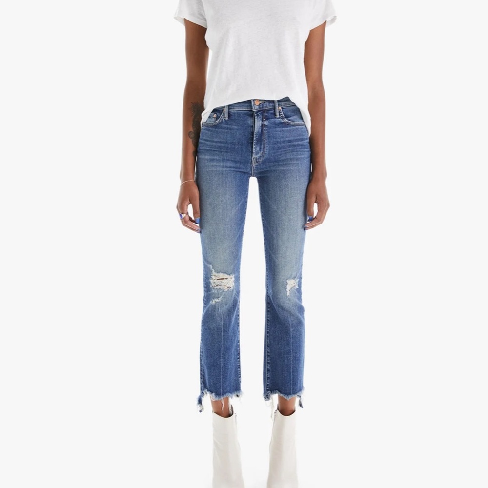 Like-new Mother Insider Crop Step Chew Hem